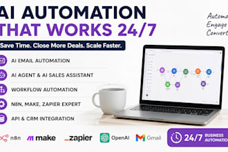 build ai email automation, ai gent, ai sales assistants, n8n, make, zapier