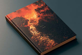 create illustrated fairytale book cover