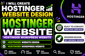 create hostinger website design hostinger website hostinger wordpress website