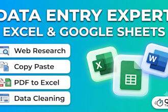 do expert data entry, copy paste work, and web research