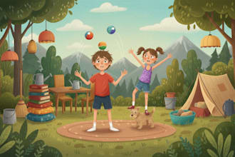 create magical children book illustrations with vibrant custom storybook artwork