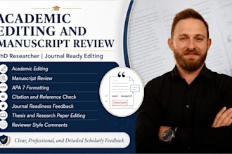 professionally edit and review your academic research manuscript