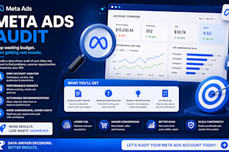 audit your meta ads and write 5 high converting ads