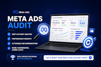 audit your meta ads and write 5 high converting ads