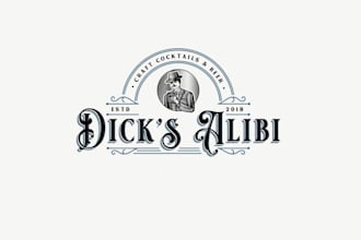 design unique upscale bar logo