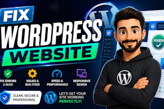 fix wordpress isuues, fix wordpress errors, fix wordpress website, wordpress bug