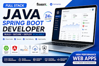 build a full stack web app with spring boot, angular and jwt auth