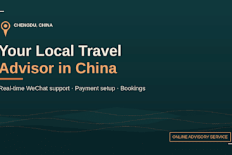 be your local chengdu advisor for your china trip