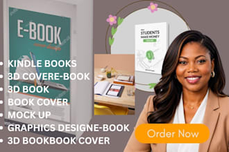 design digital product mockup 3d book ecover bundle