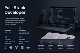 develop full stack web applications with java rust or ai integration