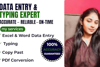 data entry typing expert