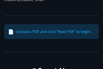 build an ai powered PDF chatbot using python and streamlit