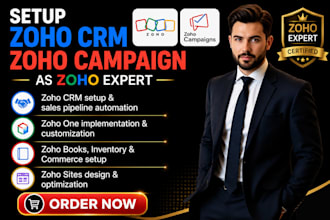setup zoho crm zoho campaign as zoho expert with zoho form and zoho automation
