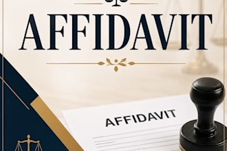 draft a professional affidavit