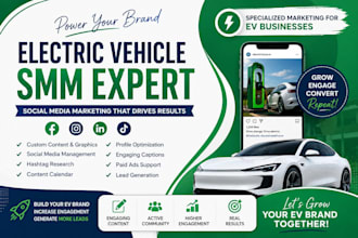 manage social media marketing for electric vehicle businesses and brands