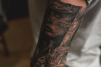 design a modern and minimalist tattoo design