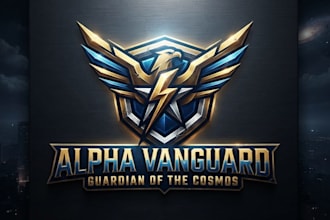 design a powerful superhero logo for your brand or character