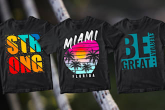 create minimalist typography streetwear t shirt design