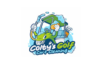 design professional classic golf cart logo