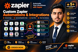 build zapier automation, ai workflows, and app integrations
