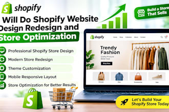 do shopify website design redesign and store optimization