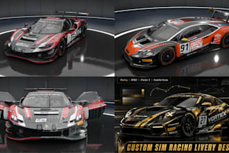 make liveries for iracing, assetto corsa, acc, ams2 and lmu