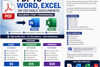 pdf to word conversion accurate typing