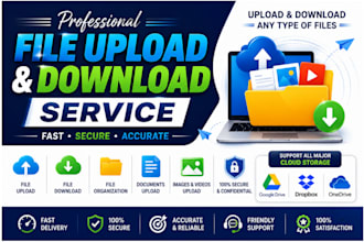 upload documents, images, videos, and digital files
