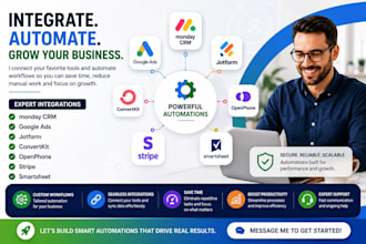 integrate monday crm google ads jotform convertkit openphone stripe smartsheet