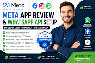 prepare your meta app review whatsapp api facebook login graph ap setup