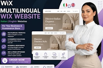 create multilingual italian english wix website wix international website