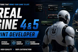 fix, develop and optimize unreal engine 4 and 5 blueprints