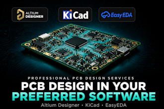 design professional pcbs in altium kicad or easyeda