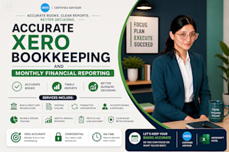 accurate xero bookkeeping and monthly financial reporting