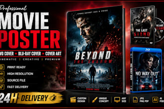 design a cinematic movie poster and dvd cover design