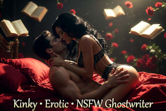 ghostwrite romance, smut, nsfw, fantasy novels kinky erotica dark romance