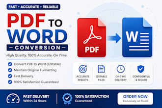 manual PDF to word conversion
