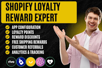 setup shopify loyalty rewards bon casa appstle smile bloy joy love rivo essent