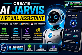 build ai jarvis virtual assistant for phone chatgpt calendar email automation