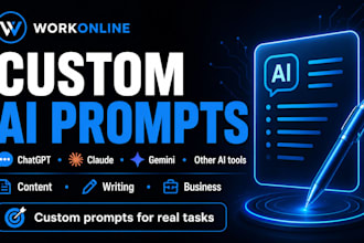 create custom ai prompts for content writing and business tasks