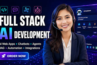 develop and fix ai websites, chatbots and ai agents as a fullstack developer