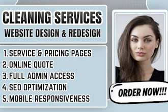 cleaning services website, cleaning company website, maid service website