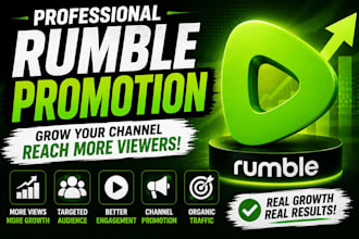do rumble promotion, rumble video promotion, rumble followers, rumble channel