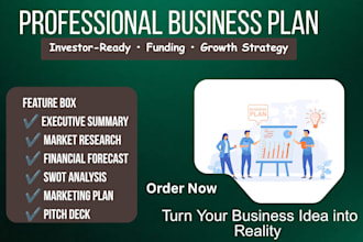 business plan for saas, medical devices, restaurants, real estate, and cpg