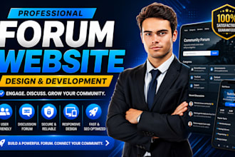build a professional forum website for your online community