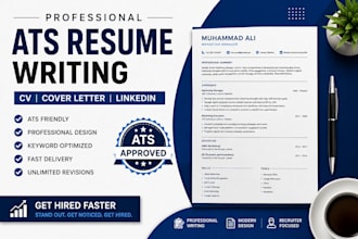 write an ats resume, CV, and cover letter
