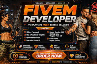 build your fivem qbcore server with custom scripts, mlo, map