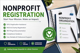 nonprofit registration, 501c3, ngo registration, charity registration