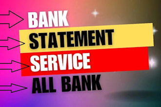 convert bank statement into financial statement