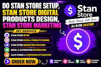 do stan store setup, stan store digital products design, stan store marketing
